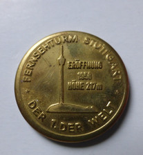 Medaille - Südwestrundfunk Stuttgart Fernsehturm Eröffnung 1956   217 m