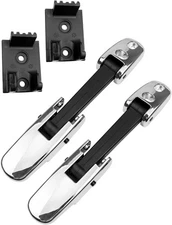 Heavy Duty Hood Latch Assembly Kit Fit for Kenworth Peterbilt Mack Chrome 