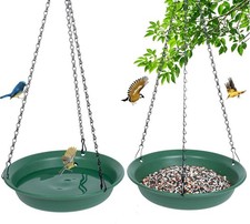 Hanging Bird Feeder  Bath for Outdoors, Wild Bird Feeders Tray, Hanging Birdfee