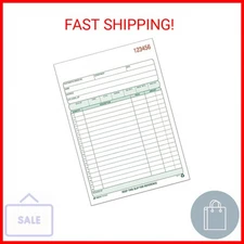 Adams Recycled All Purpose Sales Order Book, 2-Part Carbonless, White/Canary, 5-