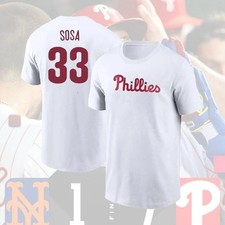 Philadelphia Phillies T-Shirt Edmundo Sosa #33 Jersey Name & Number