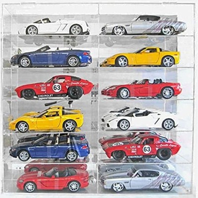 Acrylic Display Case for 1:18 Scale Diecast Cars Wall Mount Dust Proof Shelf