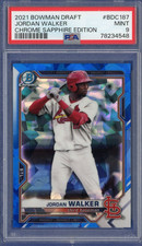 2021 Bowman Draft Chrome SAPPHIRE Edition - JORDAN WALKER - #BDC187 PSA 9 MINT