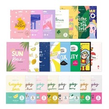 FACETORY K Beauty Face Mask Skin Care 23 COLLECTION Sheet Mask Set  Natural ...