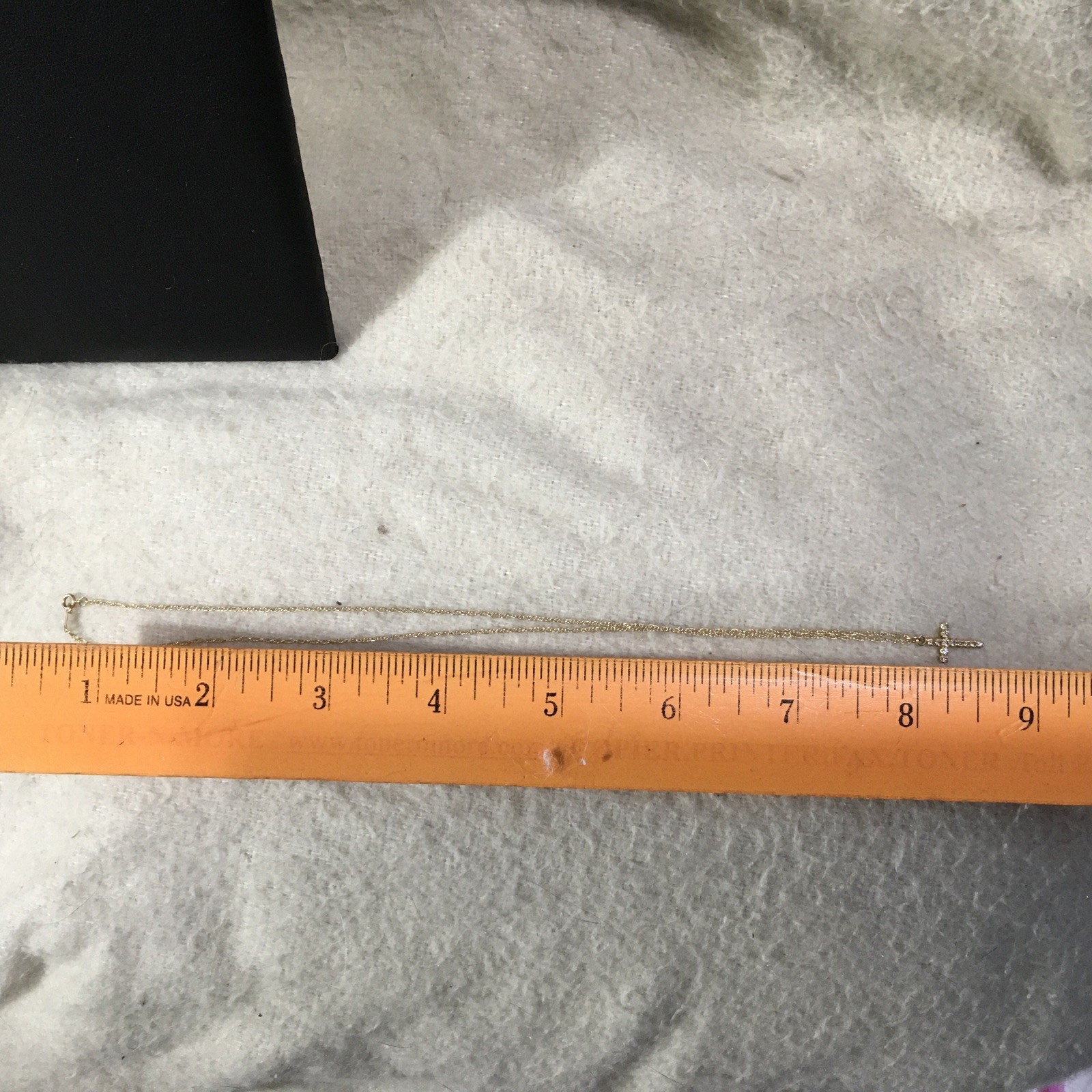 14K Solid Yellow Gold 1.2 - Solid Necklace With C… - image 4