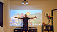 Epson EH-LS500W Ultra Short Throw Laser Projector with mount  box
