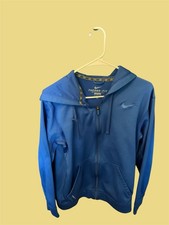 Men  s Medium Nike ThermaFit Zip Royal Blue Hoodie