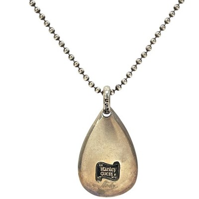 アクセサリー 90s STANLEY GUESS arrow head silver925 Stanley Guess Shell Teardrop Necklace Pendant Accessory, Shell