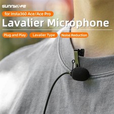 New Mini Lavalier Microphone Clip-on Lav Mic For Insta360 Ace/Ace Pro Cameras