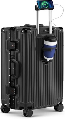 20 In Carry On Suitcase Zipperless Hard Shell Luggage W/ Spinner Wheels TSA Lock