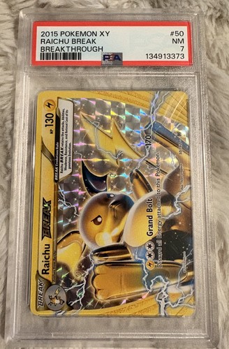 Raichu BREAK graded PSA 7 for sale on eBay