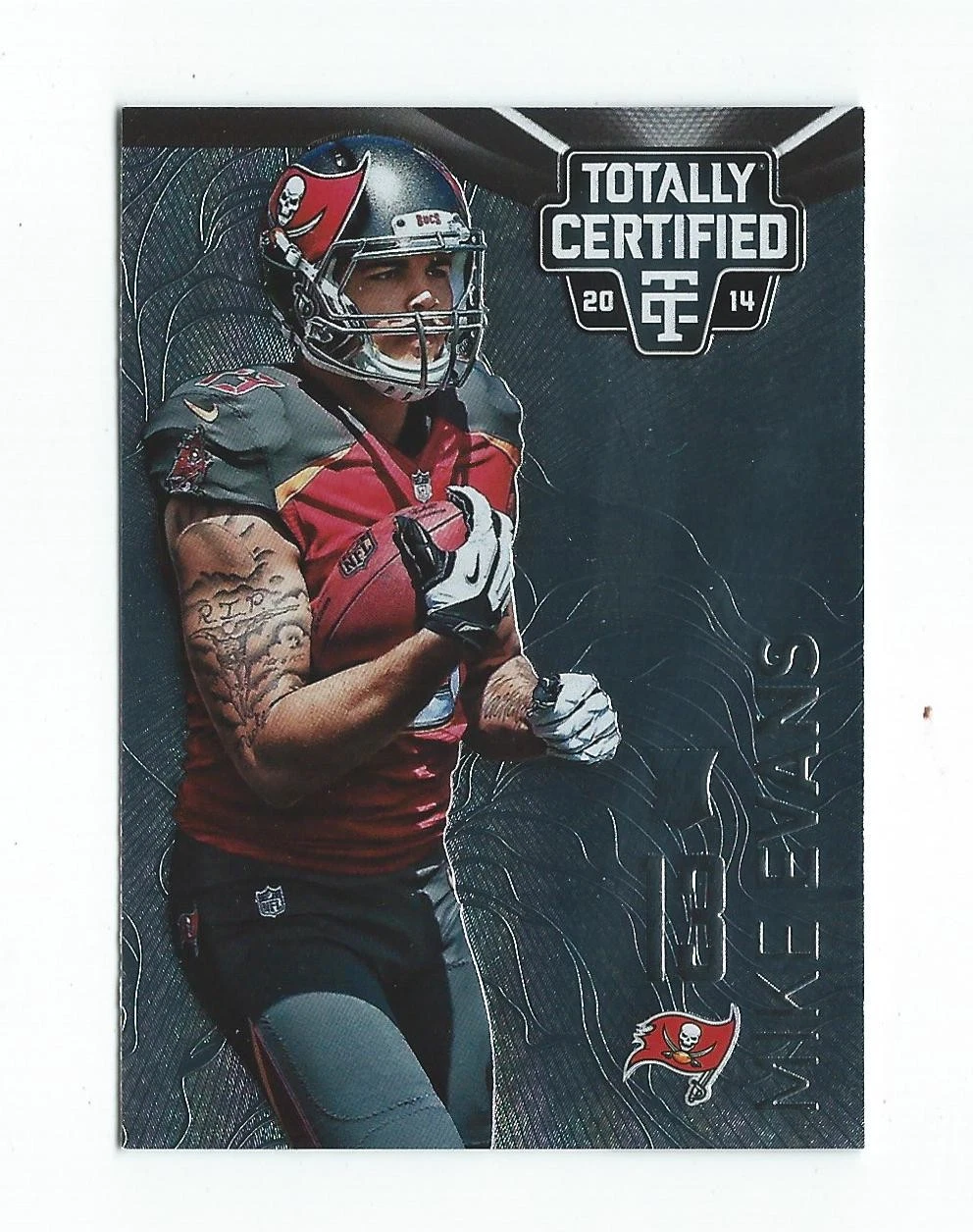 Mike Evans Panini Totally Certified #199 Autograph Jersey-Nike Swoosh Platinum Black 1/1