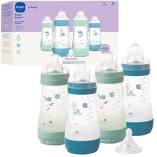9oz Easy Start Anti-Colic Baby Bottles, Medium Flow with Bonus Fast Flow Nipp...