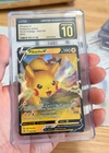 CGC 10 PRISTINE ENGLISH PIKACHU V VIVID VOLTAGE 2020 HOLO #043 SWSH psa 10