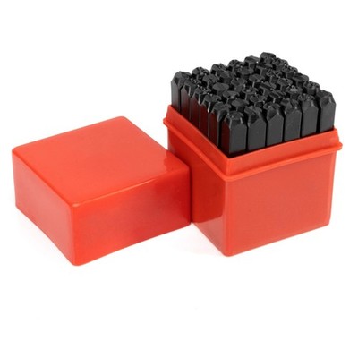 02624 Number and Letter Punch Set with Heat-Treated Steel Punches for Imprint...