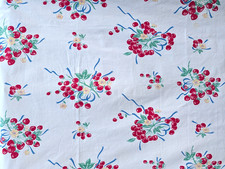 Cherries Strawberries Raspberries VTG Tablecl...