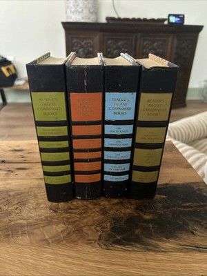 Readers Digest Condensed Books Lot of 6 Books Staging ColorMix 1972 4 volumes