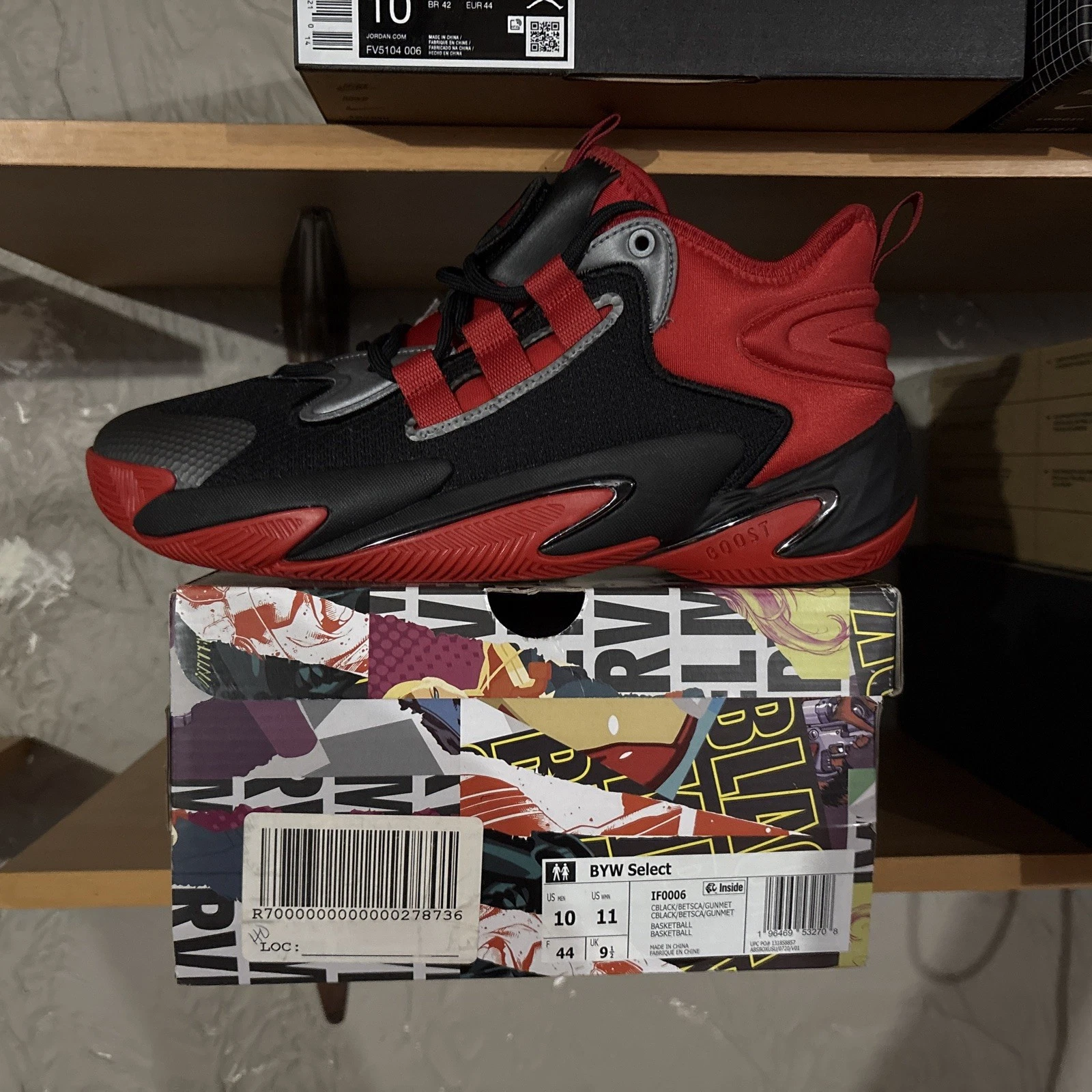 Taglia 10 Adidas Anthony Edwards x Marvel x BYW Select Ant Man