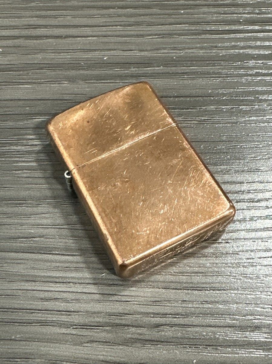 2003 Vintage Zippo Lighter - Solid Copper - D 03 - Matching Insert