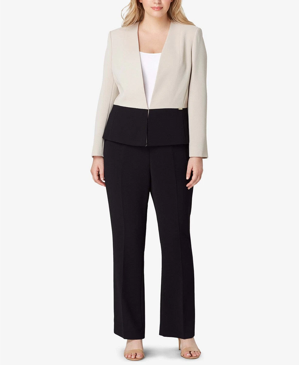 Ladies black trouser suit size cheap 14