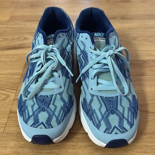 NIKE AIR MAX Juniors SEQUENT Blue Sneakers 7Y 9W Athleisure Running Tennis Sport - Picture 3 of 10