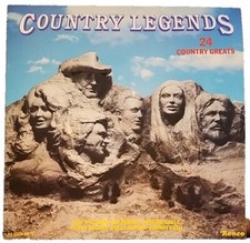 COUNTRY LEGENDS 24 Country Greats LP Vinyl Record RONCO Music CASH PARTON ROGERS