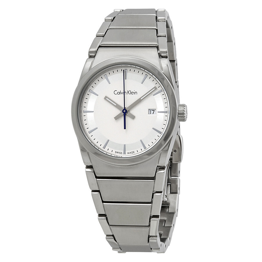 Womens Watch CK CALVIN KLEIN STEP K6K33146 Stainless Steel White SWISS MADE