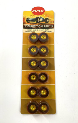 COX Super Slicks Heavy Duty Soft Large Slot Car Wheels #3271 NOS - 2 Pack