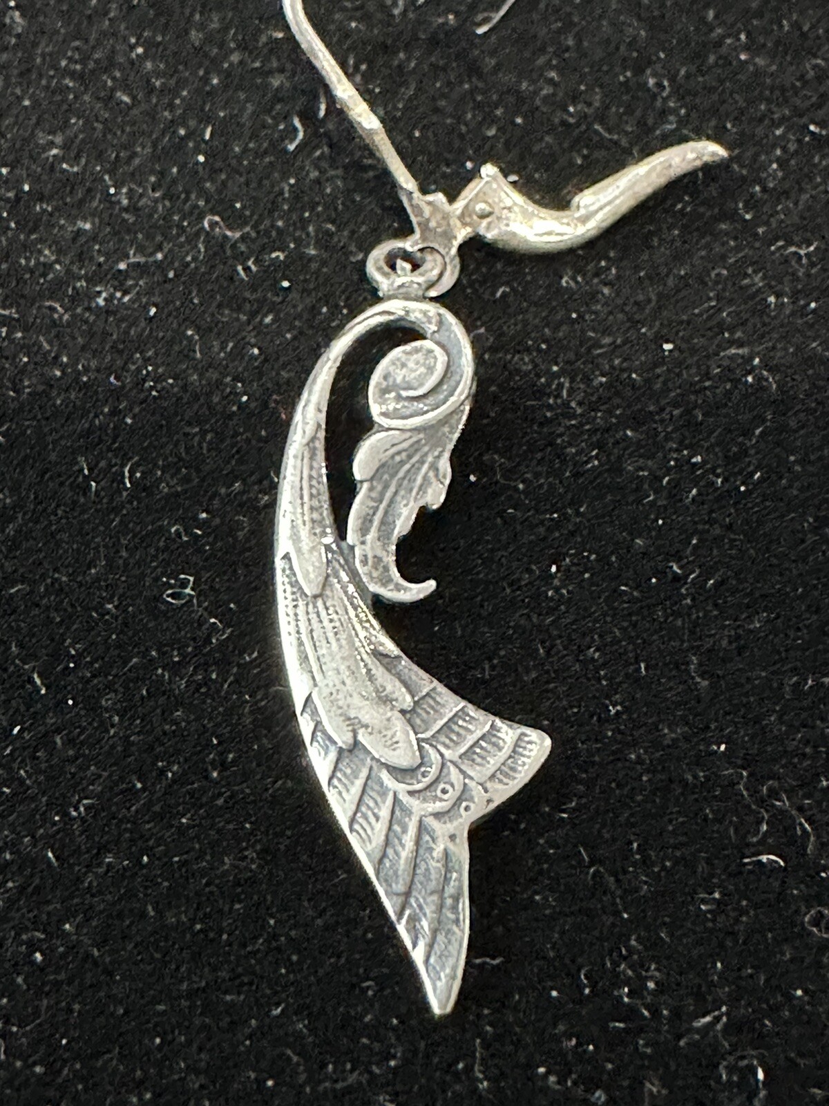 Sterling silver 925 Scroll Work Drop Dangle Earri… - image 3