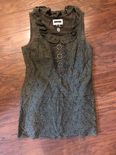 Anthropologie Womens Gray Lace Dress Sz M Euc Sanctuary Clothing