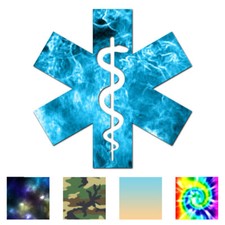 Medical Symbol EMT - Vinyl Decal Sticker - Multiple Patterns  Sizes - ebn3385