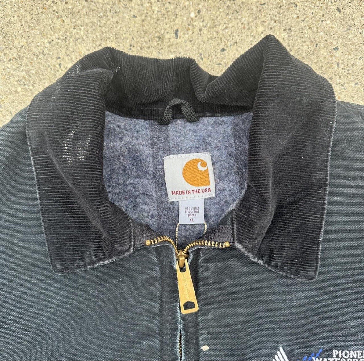 Vintage Carhartt JO1 Detroit Blanket Lined Jacket Distressed
