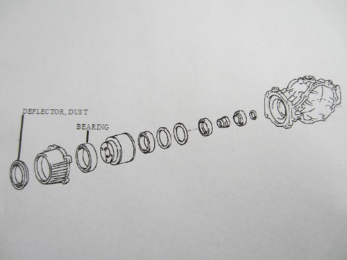 Bearing & deflector for Lexus RX350 RX450 , coupling 4130348012 4130348011 - Picture 3 of 5