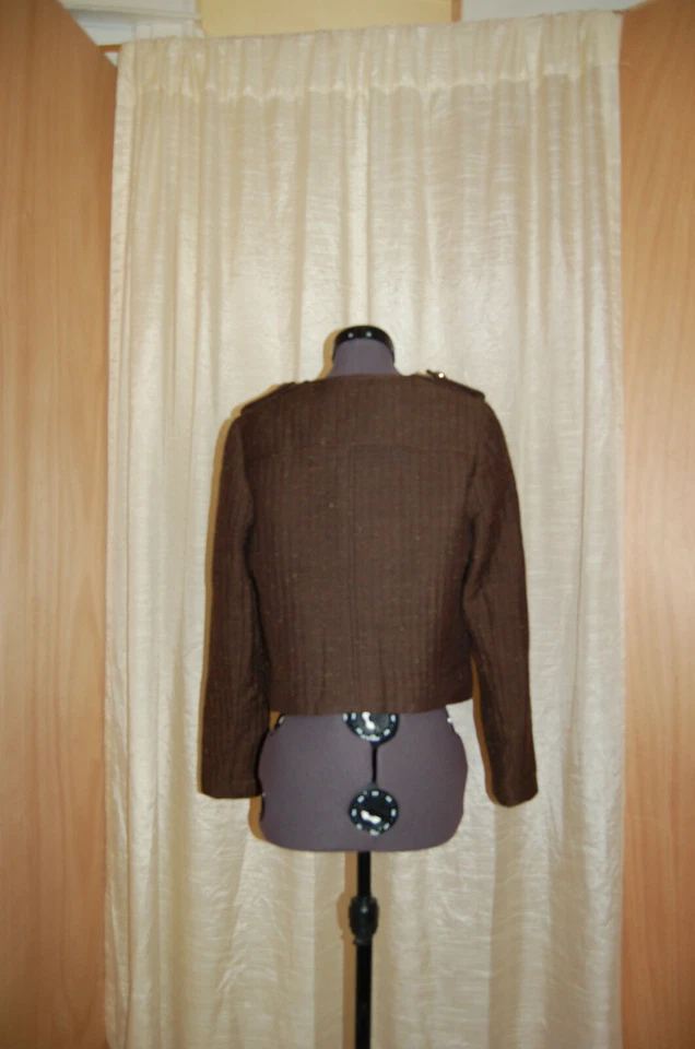 Cartonnier Brigade Brown Millitaly Jacket Size 4 - Image 3 of 4