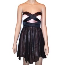 Hailey Logan by Adrianna Papell Occasion Dress Prom Size 3/4 Black