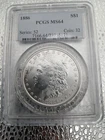 1886 Morgan Silver Dollar PCGS MS64