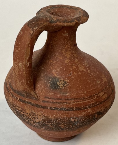 Ancient Greece Pottery Magna Graecia 6th-4th Cent BC Single Handle Oinochoe Vase - Picture 8 of 16
