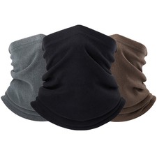 Balaclava Half Face Mask Scarf Fleece Warm Neck Gaiter for Winter Ski Windproof