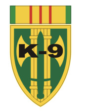 4" 18th military police brigade k-9 army bumper sticker decal usa made