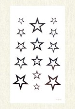 stars temporary tattoo face decor sticker