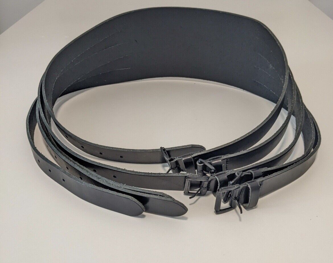 ann demeulemeester multi strap wide leather belt