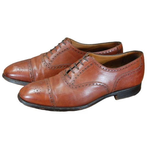 Tom James Barton Oxford Dress Shoes Men's Size 9 E Made in England Bench Made