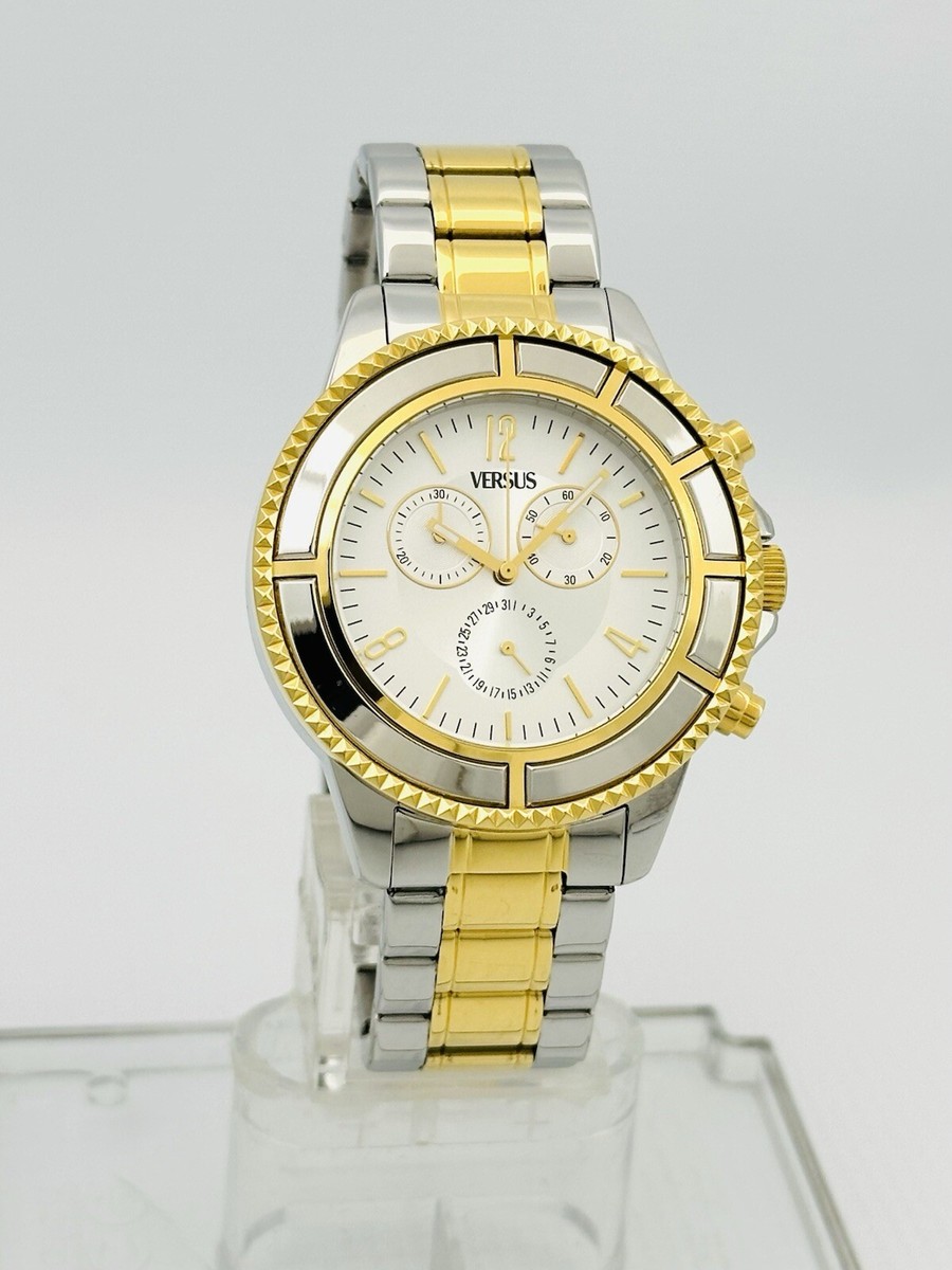 Versus by Versace SGN060013 Unisex Tokyo Silver Dial Two-Tone