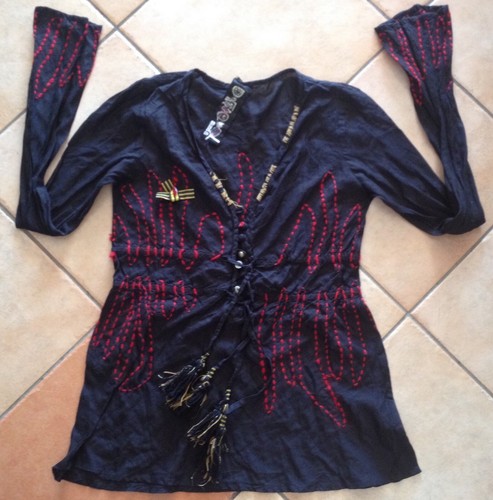 Chemisier/Tunique Desigual Taille S/36 - Noir - Occasion Très Bon État