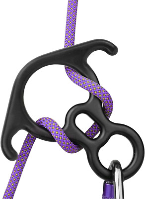 Abseilachter Figur 8 Ring Seil Abseilgerät Aluminium Legierung Sicherungsgerät M