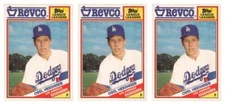 (3) 1988 Topps Revco League Leaders Baseball #12 Orel Hershiser Lot Dodgers