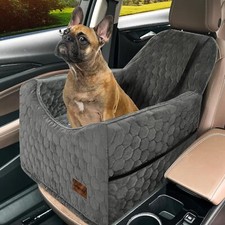 Dog Car Seat for Small/Medium Dogs, Memory Foam Dog Booster Seat, Travel Safety