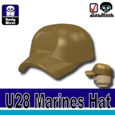 Dark Tan Marine Hat Sniper cap military compatible w/toy brick minifigures