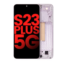 OLED Assembly With Frame Compatible For Samsung Galaxy S23 Plus Lavender US Intl
