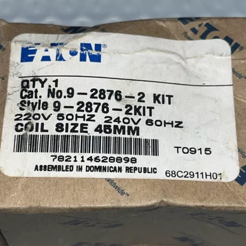 Eaton 9-2876-2 Coil Size 45MM (240v) Coil, New In Factory Box